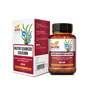 [TẶNG: Folic Acid 165k] Canxi Hữu Cơ New Zealand Nutri Seaweed Calcium 60 Viên - Bổ Sung Canxi, Tăng Chiều Cao, Chống Loãng Xương - Chính Hãng