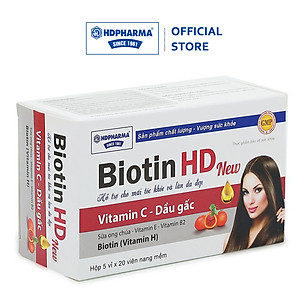 Thực Phẩm BVSK Biotin HD New - Hỗ Trợ Đẹp Da, Tóc Chắc Khỏe