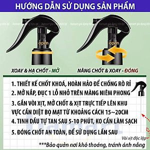 Chai 300ml Xịt Diệt Bọ Mạt Bụi Tiêu Xanh Chăn Ga Giường Tủ Quần Áo Hamart Hết Ngứa Ngủ Ngon