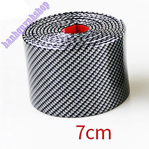 Cuộn 2,5 Mét Nẹp Vân Cacbon Dán Chống Xước Bậc Cửa Cốp Sau Ô Tô Xe Hơi Rộng