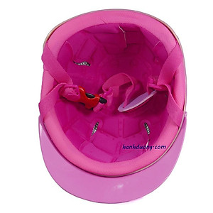 Nón bảo hiểm đẹp mũ bảo hiểm trẻ em từ 4-9 tuổi in hình con thỏ phù hợp cho các bé gái