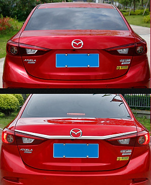 Ốp trang trí tay mở cốp sau cho xe Mazda 3 mạ Crom cao cấp