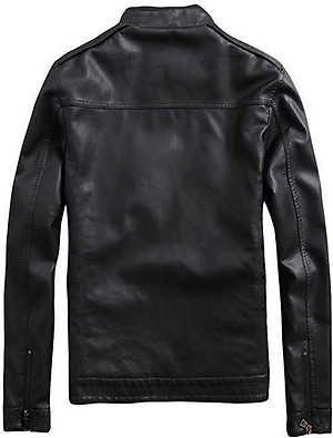 Áo Khoác Da Nam Đen Lót Lông Cao Cấp ShopN6 AKD06