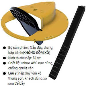 Bẫy Chuột Thông Minh Tự Động Hiệu Quả, Nắp Bẫy Chuột Thông Minh Nắp Trượt Tự Động Bập Bênh Không Kèm Thùng Nhựa