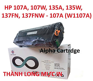 Hộp mực 107A Có Chíp  cho HP MFP 135A 135w 137fn 137fw 137fnw - 107w - w1107a tương thích lắp vào là in, mới 100%-Hàng chính hãng Alpha Cartridge