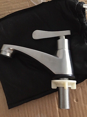 Vòi rửa mặt lavabo KG11 tay gạt dùng cho nước lạnh loại đẹp cao cấp inox sus304 - Hàng chính hãng