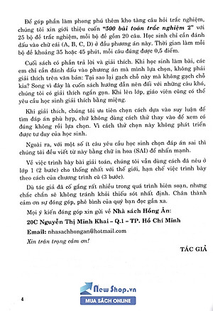 500 Bài Toán Trắc Nghiệm Lớp 2 (Biên Soạn Theo Chương Trình Mới)