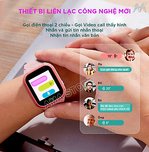 Đồng hồ Thông minh Gọi Video Call Chống nước Định vị Chính xác Model LT36 có 3 màu Đen Hồng Xanh Hàng chính hãng