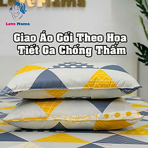 Bộ 2 Áo gối vải lụa chống thấm, vỏ gối có đủ kích thước yêu cầu