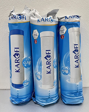 Combo 3 lõi lọc nước Karofi 1,2,3 dùng cho máy S-S038 - Hàng chính hãng