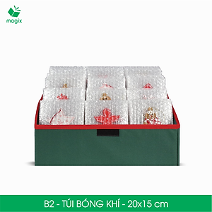 B2 - 20x15 cm - 50 Túi bóng khí chống sốc đóng hàng - Túi gói hàng, bọc chống sốc, xốp chống sốc