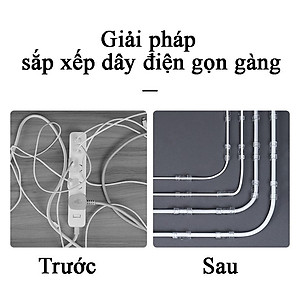 COMBO 2 BỘ Nẹp Dây Điện Miếng Dán Tường Siêu Dính , Kẹp Đi Dây Điện Kẹp Cố Định Và Giữ Luồn Dây Điện Siêu Sốc an toàn tiện lợi dễ lắp đặt Dây Mạng
