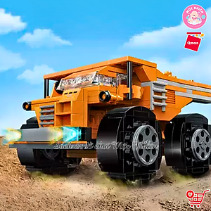 Đồ Chơi Xếp Hình Lắp Ráp 8 in 1 Qman 42204 - Xe Xây Dựng Xe Vận Tải Hạng Nặng (463 mảnh ghép) - Dành cho bé từ 6 tuổi