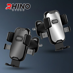Kệ kẹp điện thoại trên ô tô Rhino KP702, giá đỡ gắn điện thoại trên điều hòa xe tiện lợi - Hàng chính hãng