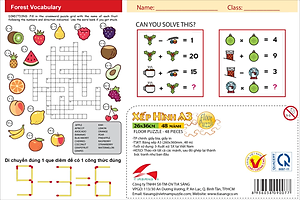Xếp hình Tia Sáng Oggy season 5  (48 Mảnh Ghép) - Tặng kèm câu đố mặt sau cho bé
