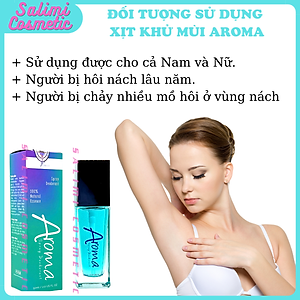 Xịt Khử Mùi Hôi Nách AROMA 50ml, Khử Mùi Toàn Thân, Ngăn Tiết Mồ Hôi, Lưu Hương Suốt 24H