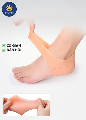 Combo 5 cặp vớ bọc gót chân silicone chống nứt nẻ chống bong tróc da và giúp làm hồng gót sen - buybox - BBPK68_5