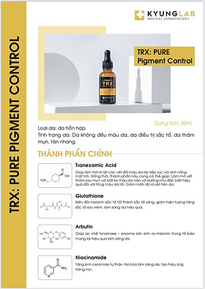 Serum Giảm Thâm Nám Làm Trắng Da Kyung Lab Pure Trx Pigment Control 30ml