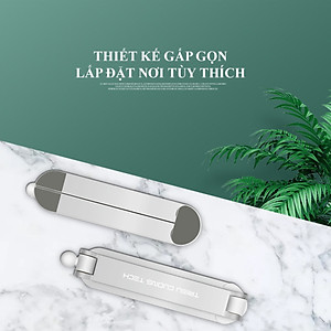 Giá Đỡ Điện Thoại Máy Tính Bảng (4-12 inches) Đề Bàn Hoặc Treo Tường Hợp Kim Nhôm Nguyên Khối Cao Cấp – Gấp Gọn Tiện Lợi – Hàng Chính Hãng