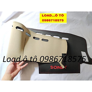 Thảm Taplo Da Xe KIA SONET 2022-23 Mẫu Da Vân Carbon Cao Cấp