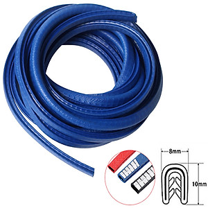 Gioăng cao su, nẹp viền cửa chữ U lõi thép PHUS chống va đập, cách âm, chống ồn cao cấp dài 5m