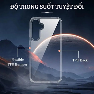 Ốp lưng dẻo silicon trong suốt mỏng 0.6mm cho Samsung Galaxy A55 A35 A25 A15 A05 A05s M15 hiệu HOTCASE Thin - Hàng nhập khẩu