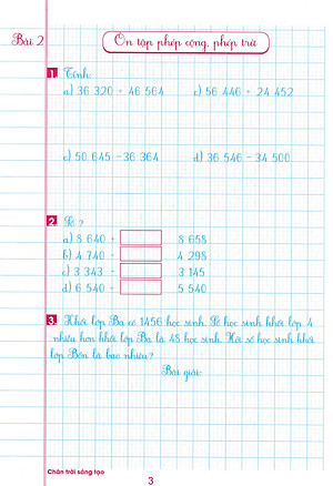 Luyện Tập Toán 4 Quyển 1 - Trình Bày Trên Giấy Ô Li (Bộ Sách Chân Trời Sáng Tạo) _HA