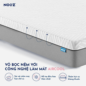 Nệm Foam Comfy Latex NOOZ Home Goods Mattress Đệm Đạt Chuẩn CertiPUR-US Kết Hợp Tầng Than Hoạt Tính