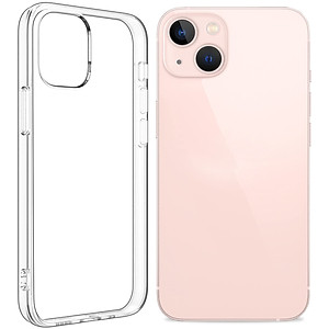 Ốp lưng silicon dẻo trong suốt cho iPhone 13 6.1 inch hiệu Ultra Thin siêu mỏng 0.6mm - Hàng nhập khẩu