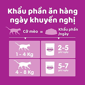 Hộp 12 Gói Pate Cho Mèo Lớn Vị Cá Thu Whiskas Adult 80g