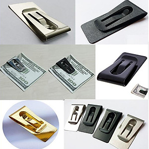 5x Mans Stainless Steel Slim Money Clip Wallet Card Cash Holder Clip Gold