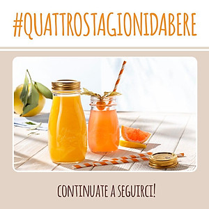 Chai thủy tinh đựng sữa hạt 200ml Quattro – Nắp vặn kín hơi – Bormioli Rocco