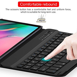 PU Leather Case for Samsung Galaxy Tab A7 10.4'' 2020 with Detachable Bluetooth Keyboard - 3-in-1 functionality keyboard case