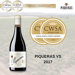 Rượu vang Organic Piqueras VS Monastrell & Garnacha Tintorera (Spain) kèm túi hộp,đồ khui