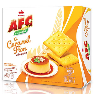 Bánh Dinh Dưỡng AFC Vị Caramel Flan Mỏng Giòn