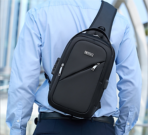 Túi đeo chéo đeo ngực nam có khóa chống trộm chống nước cao cấp phong cách mới