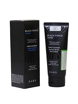 Sữa Rửa Nam Ngăn Ngừa Mụn Trắng Da Dabo Black Force (120ml)