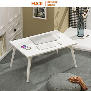 Bàn học thông minh gấp gọn chống trầy sàn Bàn làm việc bệt chống gù lưng thương hiệu HAJI hiện đại 2 màu lựa chọn A154