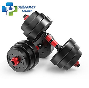 Tạ Tập Tay 10kg - Bộ Tạ Tay Đa Năng Điều Chỉnh Cân Nặng - Bộ Tạ Tập Gym Tại Nhà - Kết Hợp Tạ Tay, Tạ Đẩy, Tạ Đòn - Phân loại (10kg) - Hàng Chính Hãng