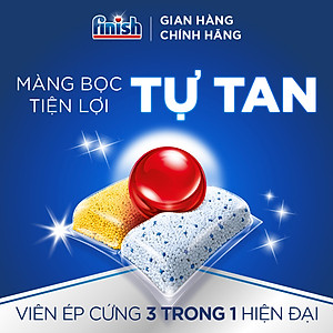 Combo 4 túi Viên Rửa Chén Bát Finish Powerball Quantum 21 viên