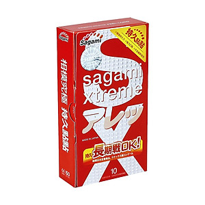 Bao Cao Su Nhật Bản Kéo Dài Thời Gian Sagami Xtreme Feel Long (10s) - Có Gai Nhỏ Li Ti - 100% Nhập Khẩu Chính Hãng - Che Tên Sản Phẩm
