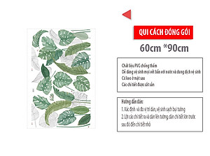Sticker Giấy Dán Tường Decal Dán tường Mẫu Hoa Lá Cực Xinh ZH001