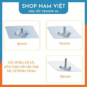 Set 2 Miếng Dán Bulong Ốc Vít, Treo Kệ, Treo Tranh Không Khoan Tường