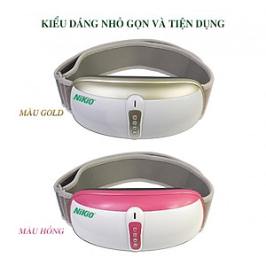 Đai (Máy) Massage Bụng Nikio NK-169AC - Công Nghệ Rung Lắc Kết Hợp Bi Độ Xoay 360 Dây Ấn Thế Hệ Mới, Mát Xa Thư Giãn, Làm Săn Chắc Cơ Bụng Nhanh - Vỏ Nhựa Bền Bĩ