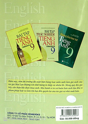 Sách Bài Tập Trắc Nghiệm Tiếng Anh 9 (Không Đáp Án)