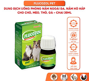 Vemedim Flucozol Dạng Uống hoặc Bôi cho Chó Mèo, Tri Nấm Ngoài Da, Nấm Hô Hấp - Chai 30ml