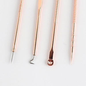 Bộ Dụng Cụ Nặn Mụn 4 Cây 8 Đầu Đa Năng ( Tặng Cột Tóc Quả Bơ ) - Miễn Phí Vận Chuyển