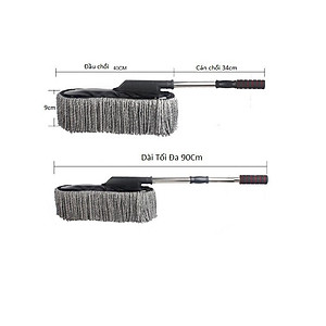 Chổi Lau Xe Rửa Vệ Sinh Ô Tô Điều Chỉnh Được Độ Dài Cao Cấp