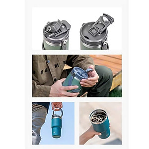 Cốc giữ nhiệt TYESO TS-8826 600ML bằng thép không gỉ 304 tay cầm công thái học Chống tràn & Giữ nhiệt 12 tiếng