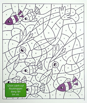 Sách Tô Màu Theo Số Dưới Đại Dương